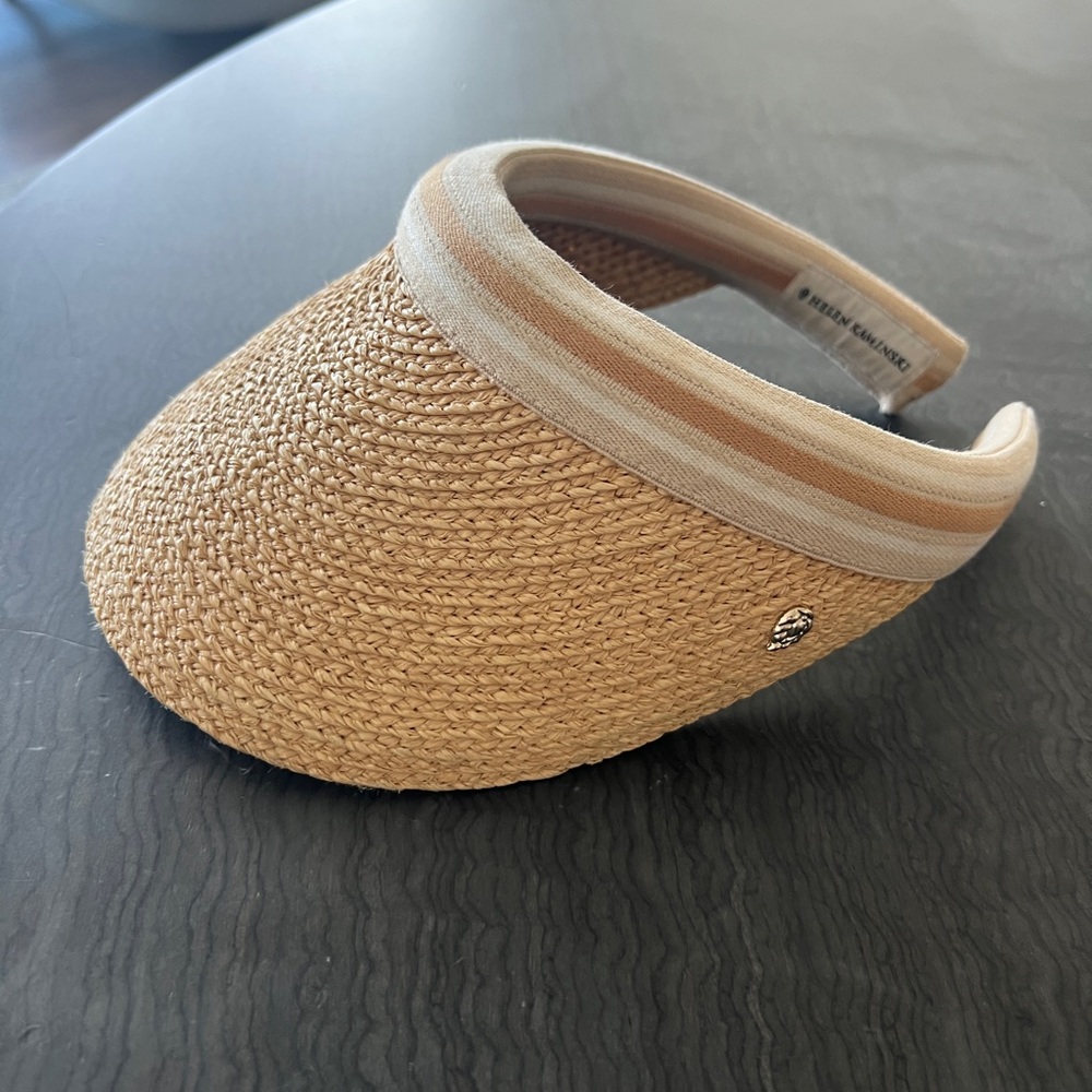 Helen Kaminski Tan Straw Visor